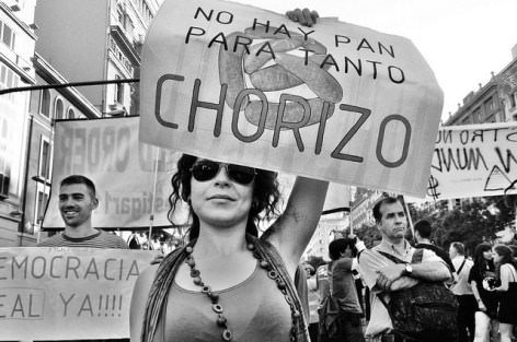 pancarta-no-hay-pan-para-tanto-chorizo-spanishrevolution